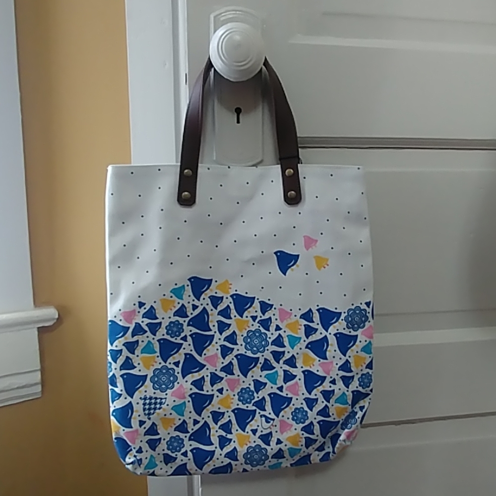 Nami Chidori Japanese Canvas Tote Bag